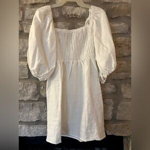 White Annie Smocked Dress-Tuckernuck
